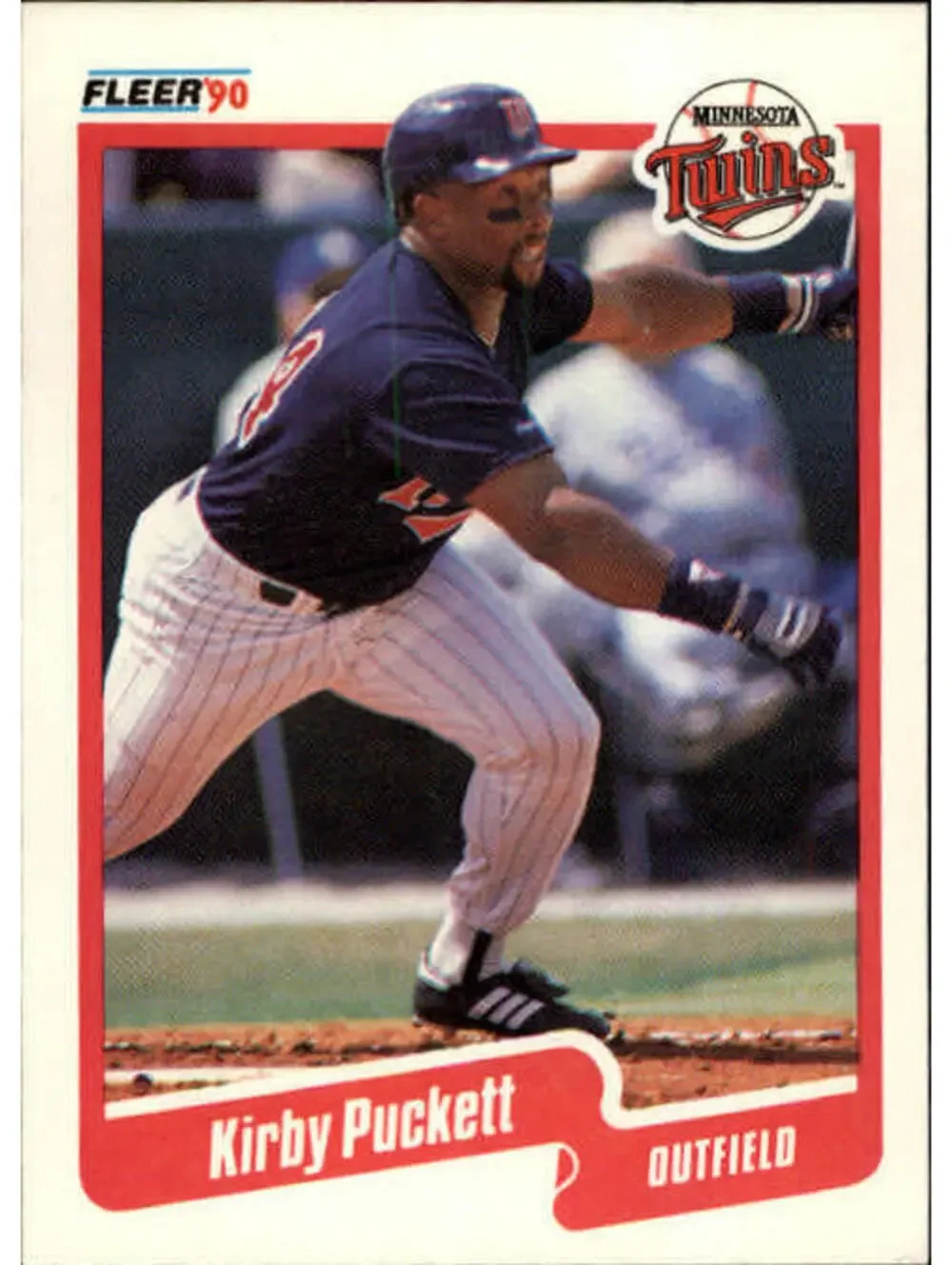 1990 Kirby Puckett Fleer Baseball Card #383